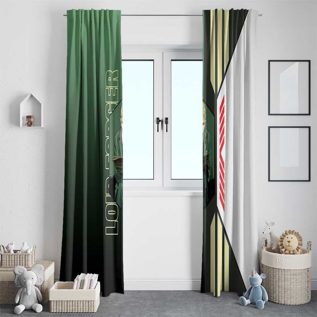 Loid Forger from Spy x Family Window Curtain with Cool Posing and Character Design - The Mazicc