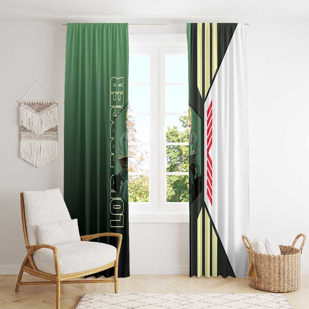 Loid Forger from Spy x Family Window Curtain with Cool Posing and Character Design - The Mazicc