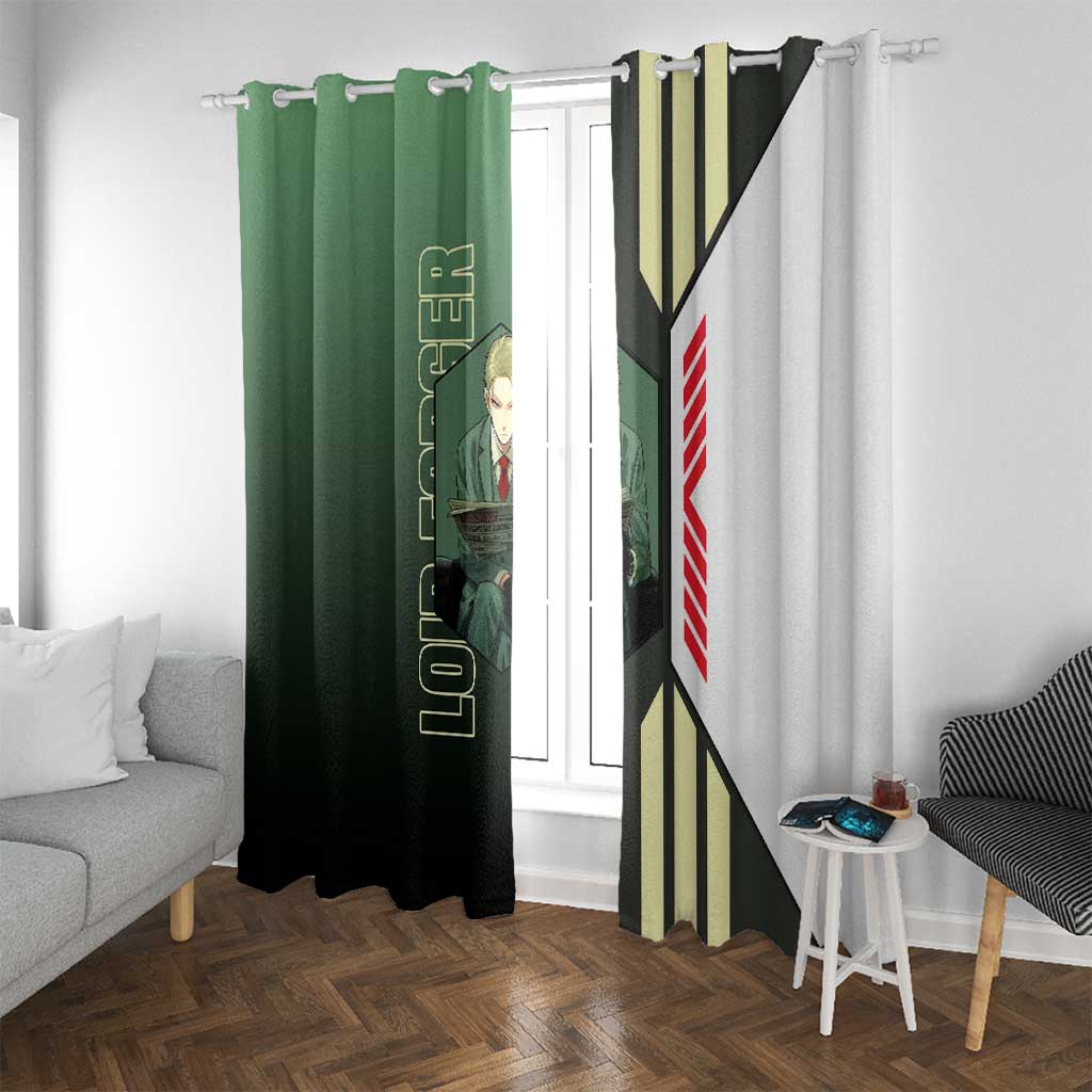 Loid Forger from Spy x Family Window Curtain with Cool Posing and Character Design - The Mazicc