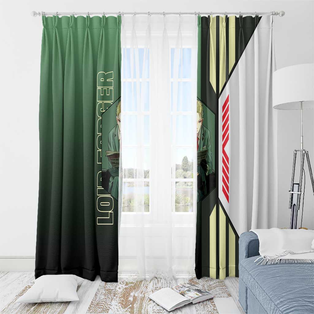 Loid Forger from Spy x Family Window Curtain with Cool Posing and Character Design - The Mazicc