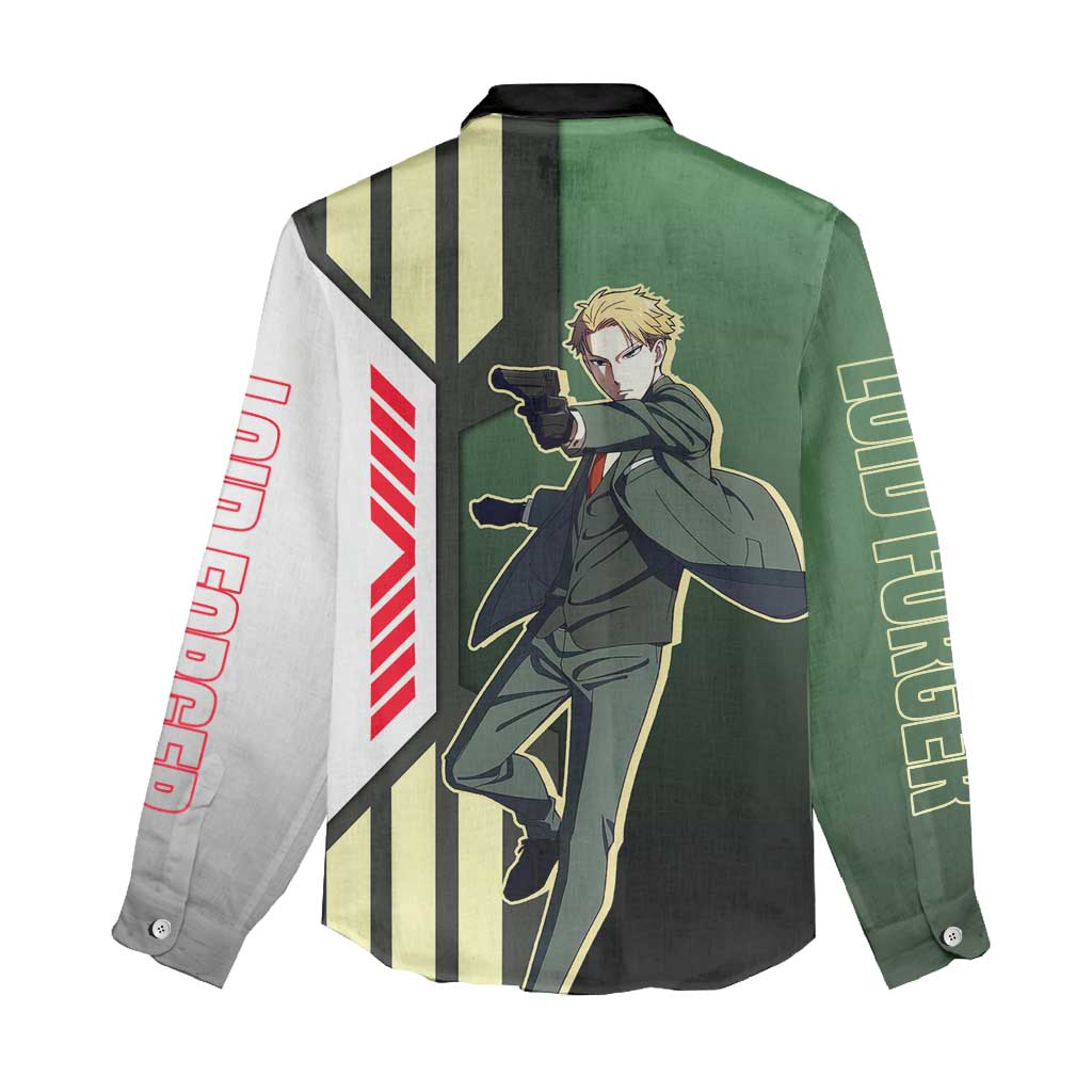 Loid Forger from Spy x Family Women Casual Shirt with Cool Posing and Character Design - The Mazicc