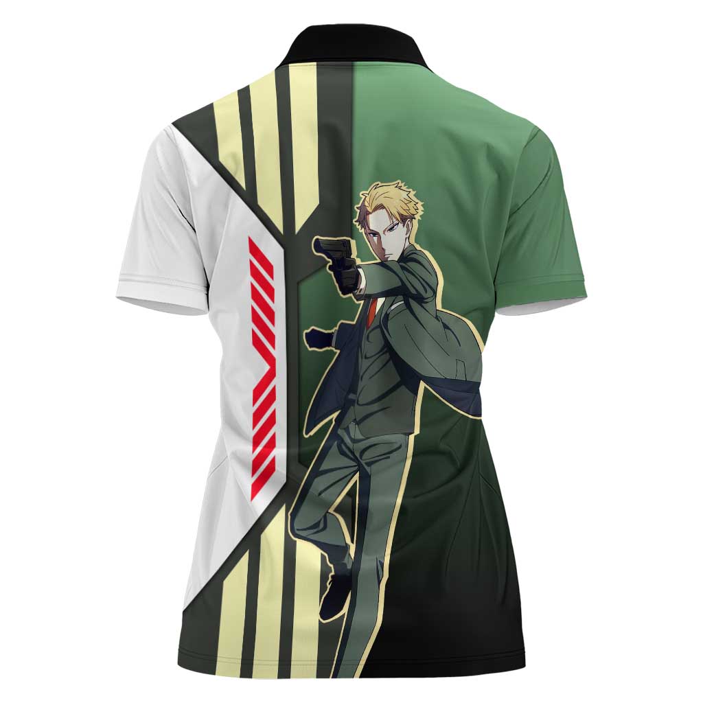 Loid Forger from Spy x Family Women Polo Shirt with Cool Posing and Character Design - The Mazicc