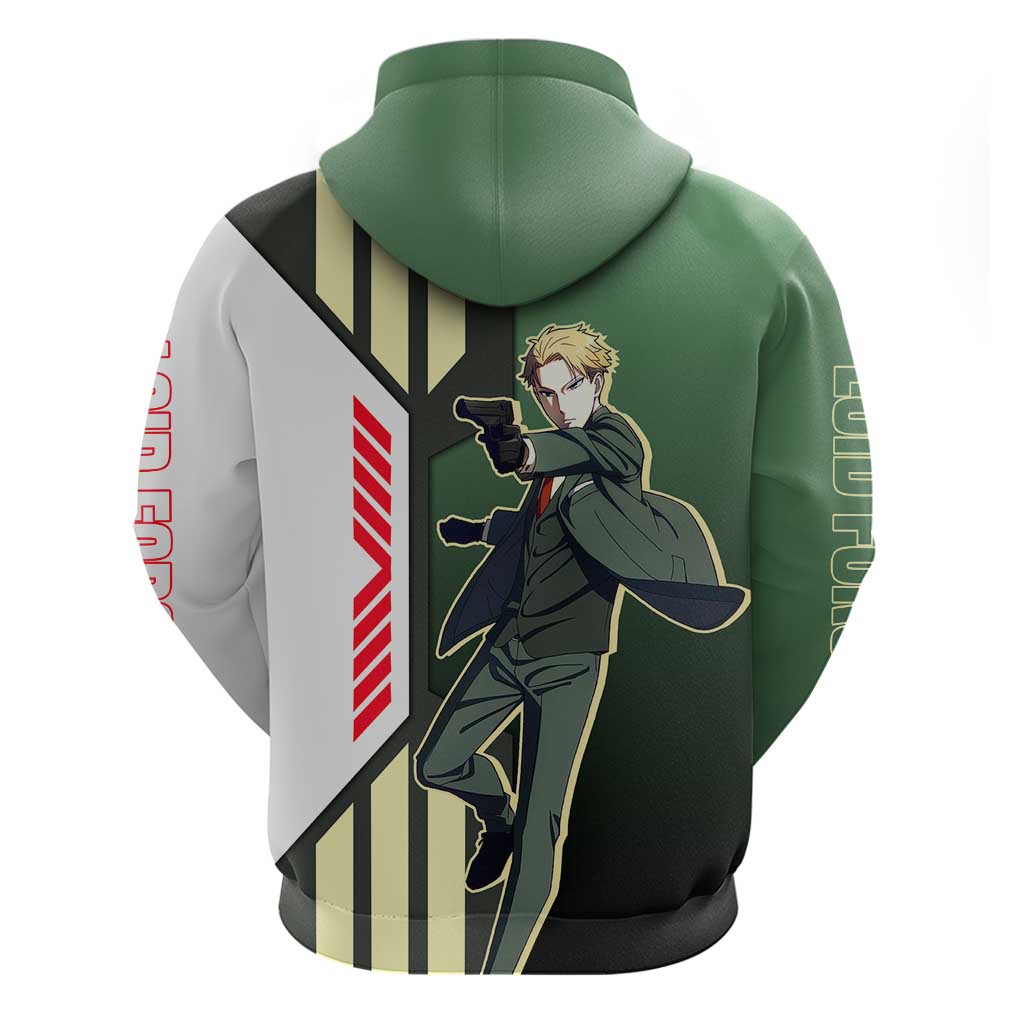 Loid Forger from Spy x Family Zip Hoodie with Cool Posing and Character Design - The Mazicc