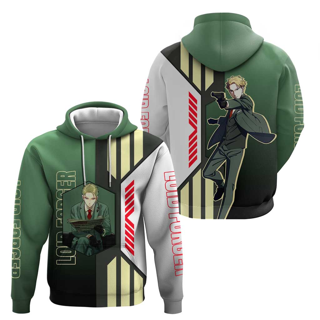 Loid Forger from Spy x Family Zip Hoodie with Cool Posing and Character Design - The Mazicc