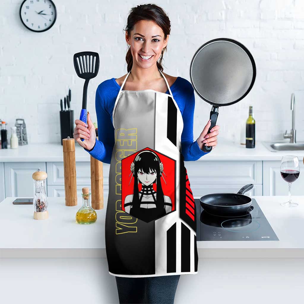 Yor Forger from Spy x Family Apron with Cool Posing and Character Design - The Mazicc
