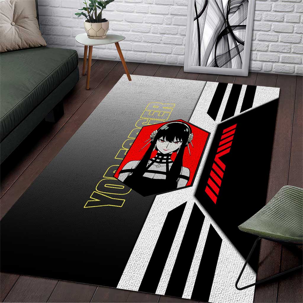 Yor Forger from Spy x Family Area Rug with Cool Posing and Character Design - The Mazicc
