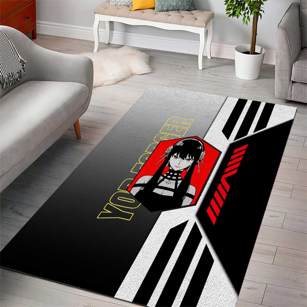 Yor Forger from Spy x Family Area Rug with Cool Posing and Character Design - The Mazicc