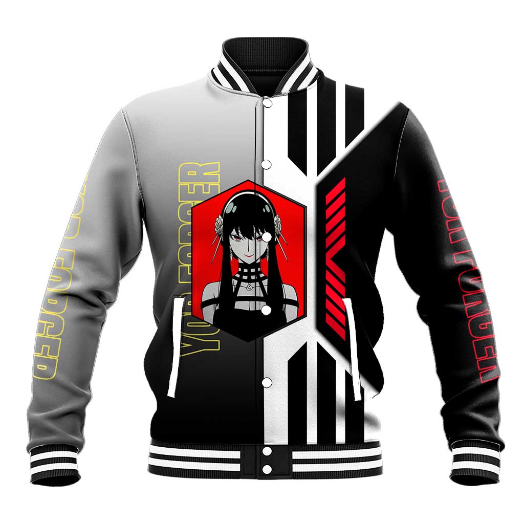 Yor Forger from Spy x Family Baseball Jacket with Cool Posing and Character Design - The Mazicc