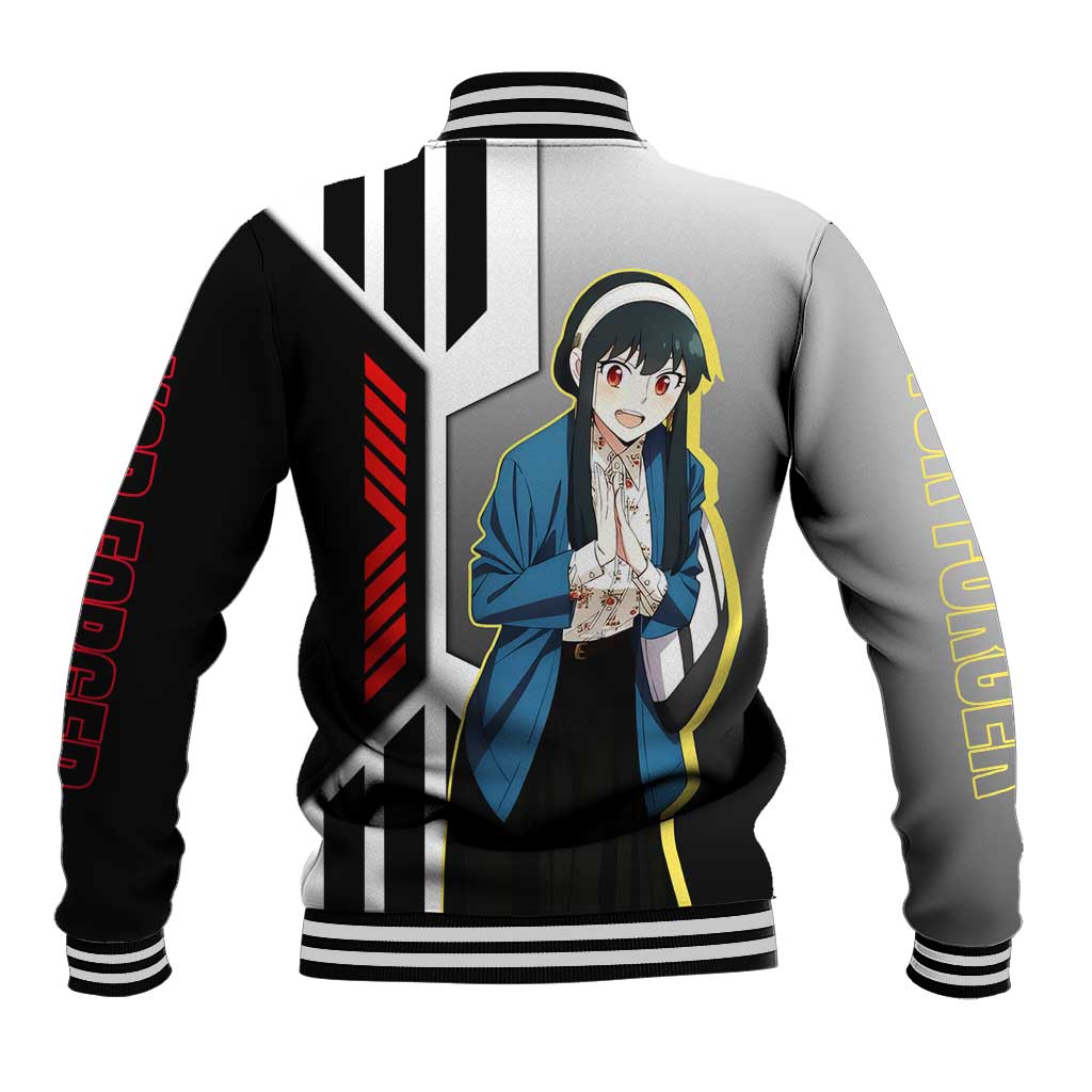 Yor Forger from Spy x Family Baseball Jacket with Cool Posing and Character Design - The Mazicc