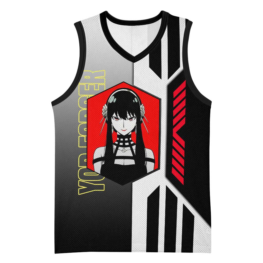 Yor Forger from Spy x Family Basketball Jersey with Cool Posing and Character Design - The Mazicc