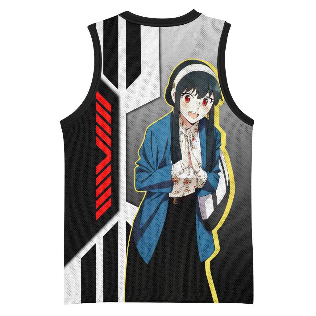 Yor Forger from Spy x Family Basketball Jersey with Cool Posing and Character Design - The Mazicc