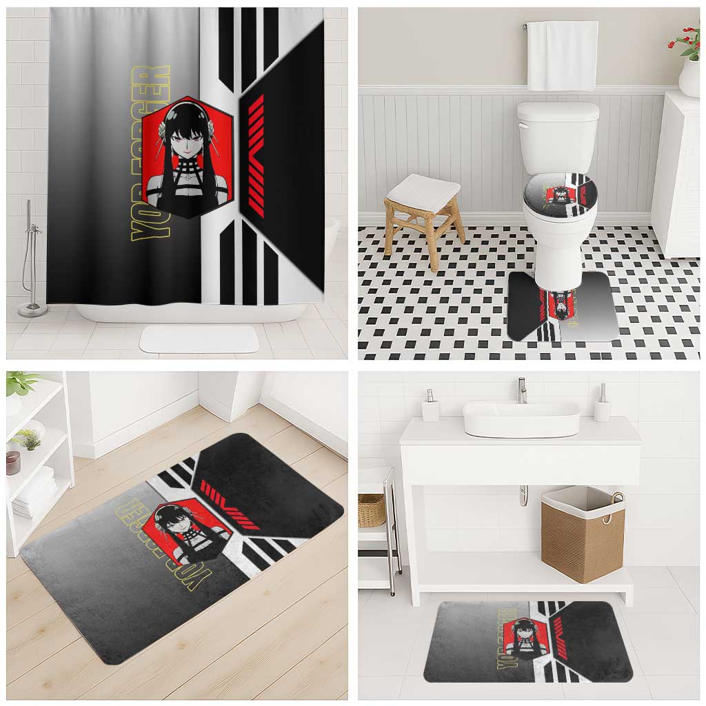 Yor Forger from Spy x Family Bathroom Set with Cool Posing and Character Design - The Mazicc
