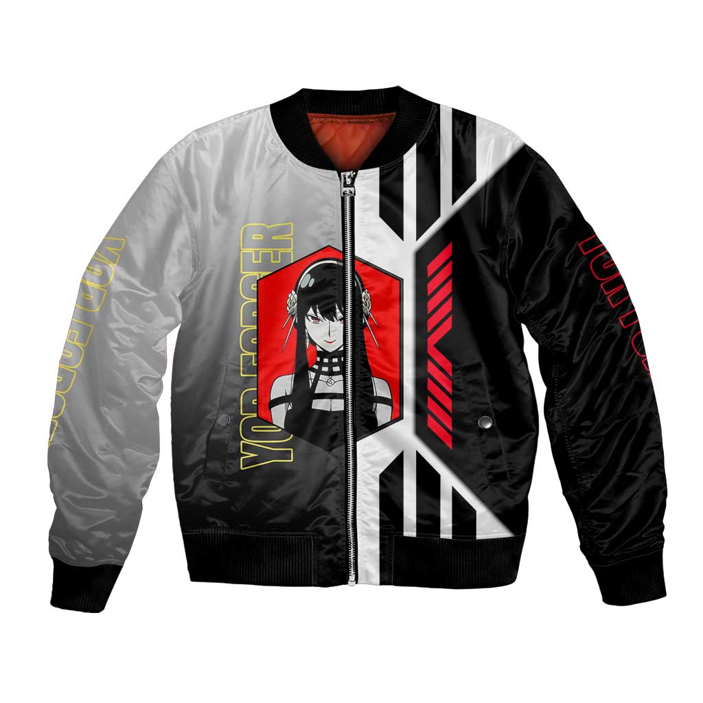 Yor Forger from Spy x Family Bomber Jacket with Cool Posing and Character Design - The Mazicc