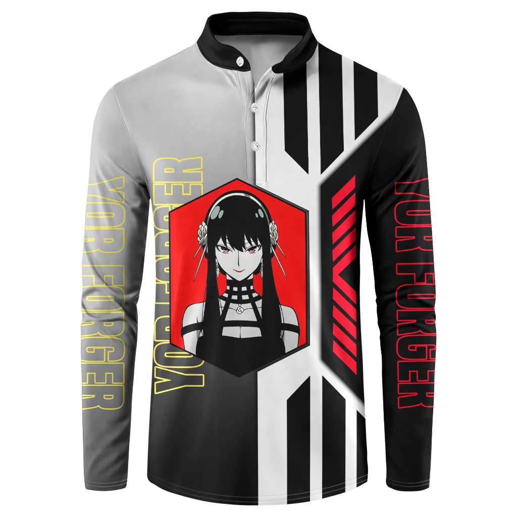 Yor Forger from Spy x Family Button Sweatshirt with Cool Posing and Character Design - The Mazicc