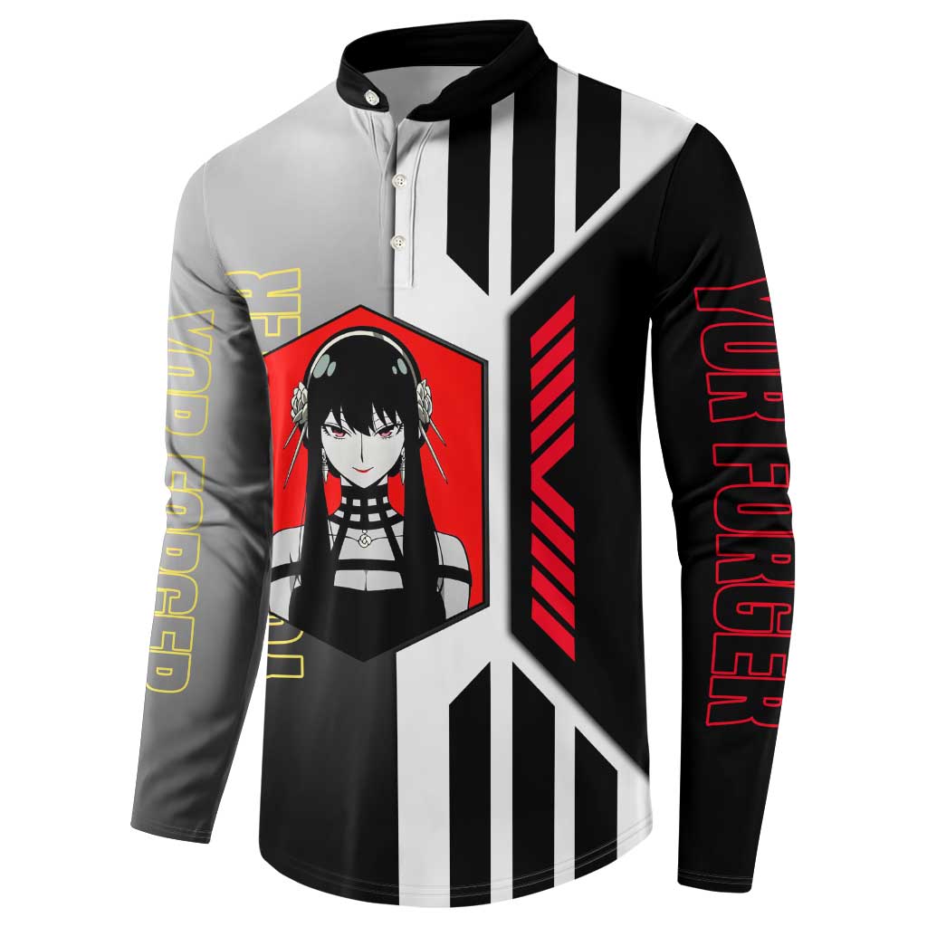 Yor Forger from Spy x Family Button Sweatshirt with Cool Posing and Character Design - The Mazicc