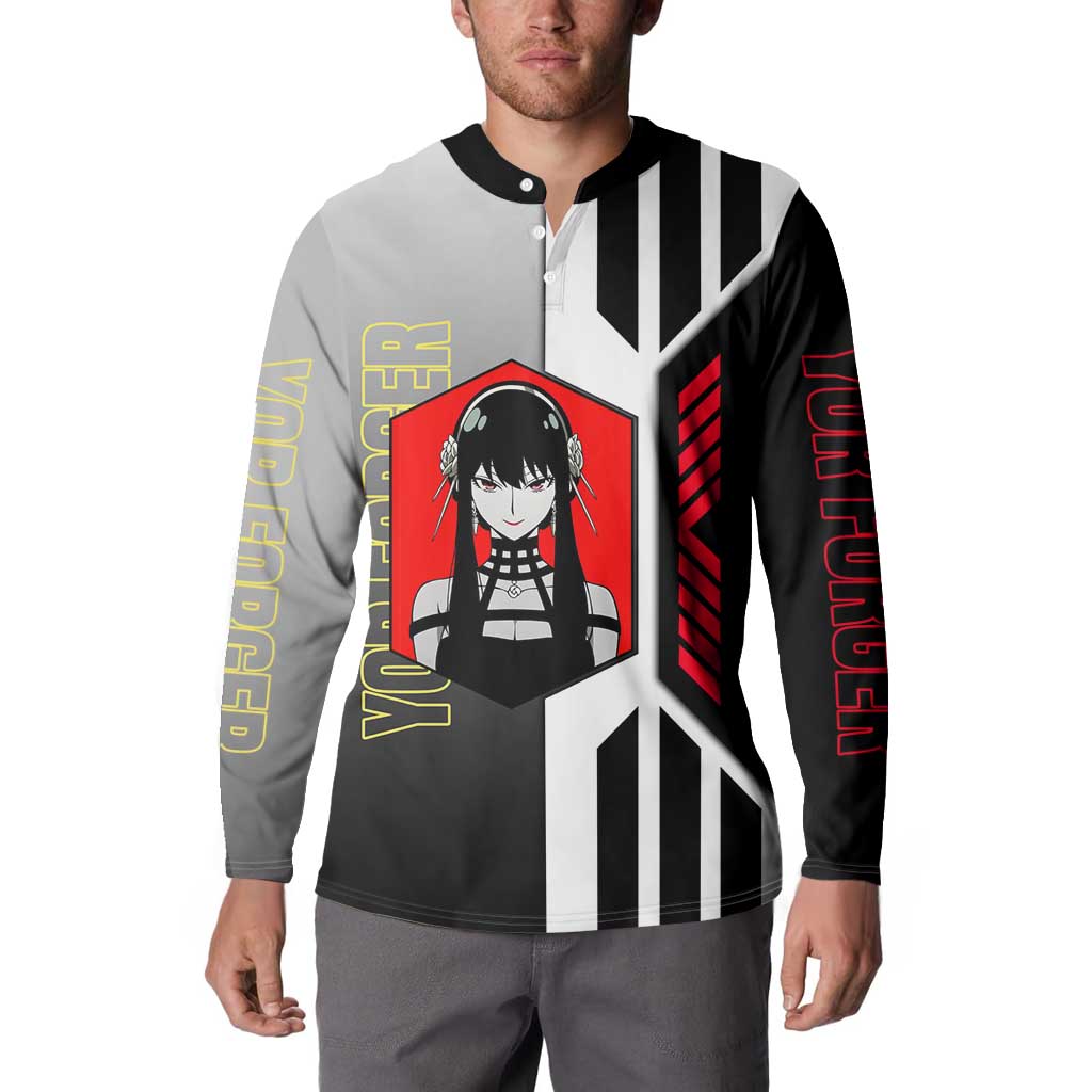 Yor Forger from Spy x Family Button Sweatshirt with Cool Posing and Character Design - The Mazicc