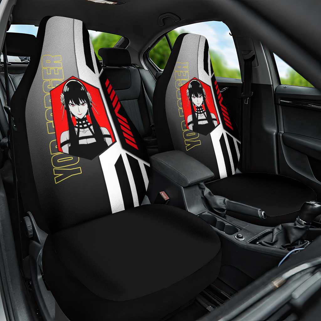 Yor Forger from Spy x Family Car Seat Cover with Cool Posing and Character Design - The Mazicc