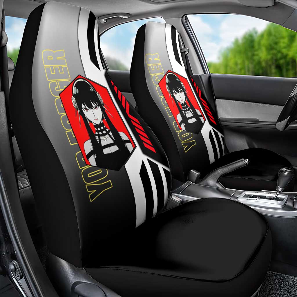 Yor Forger from Spy x Family Car Seat Cover with Cool Posing and Character Design - The Mazicc