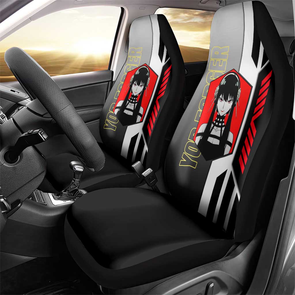 Yor Forger from Spy x Family Car Seat Cover with Cool Posing and Character Design - The Mazicc