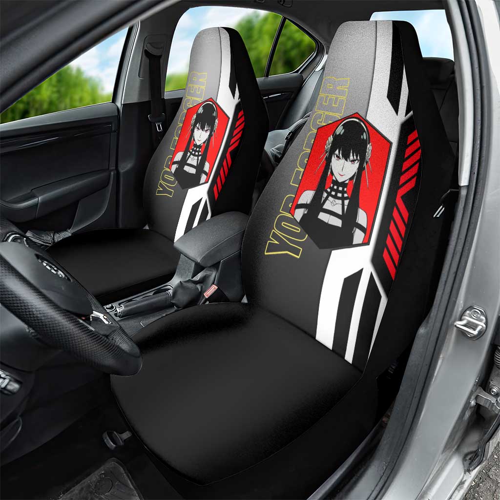 Yor Forger from Spy x Family Car Seat Cover with Cool Posing and Character Design - The Mazicc
