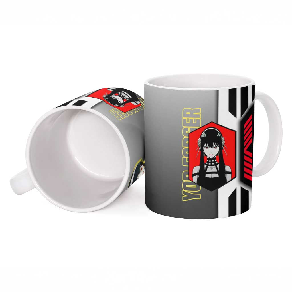 Yor Forger from Spy x Family Ceramic Mug with Cool Posing and Character Design - The Mazicc
