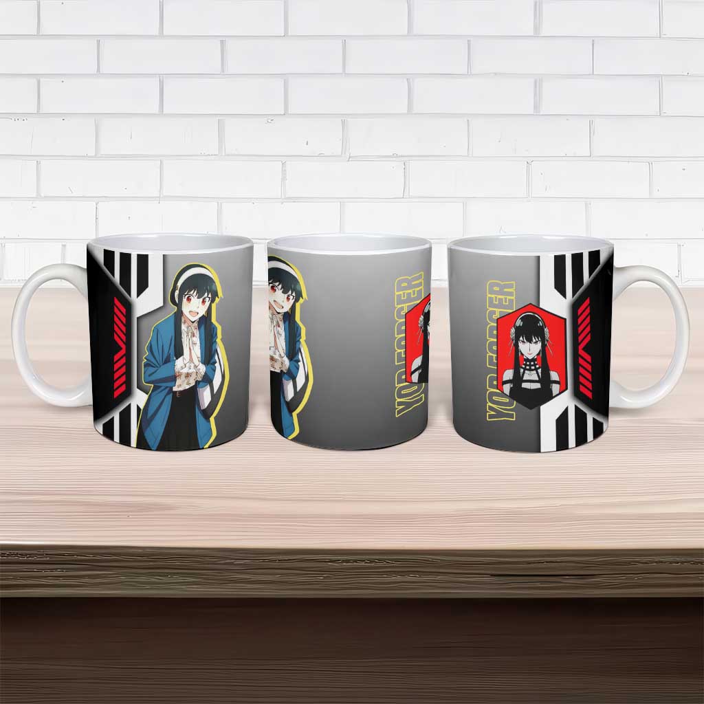 Yor Forger from Spy x Family Ceramic Mug with Cool Posing and Character Design - The Mazicc