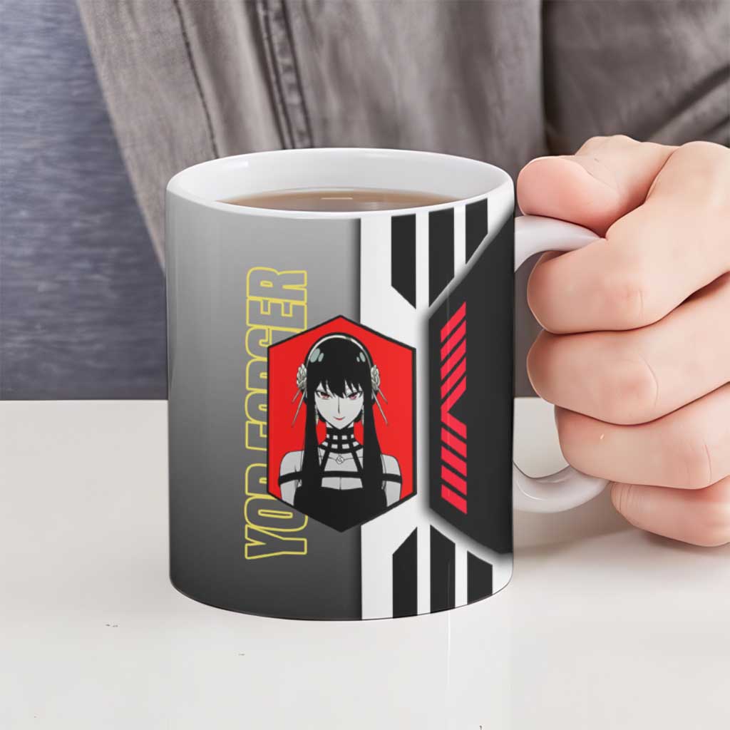 Yor Forger from Spy x Family Ceramic Mug with Cool Posing and Character Design - The Mazicc