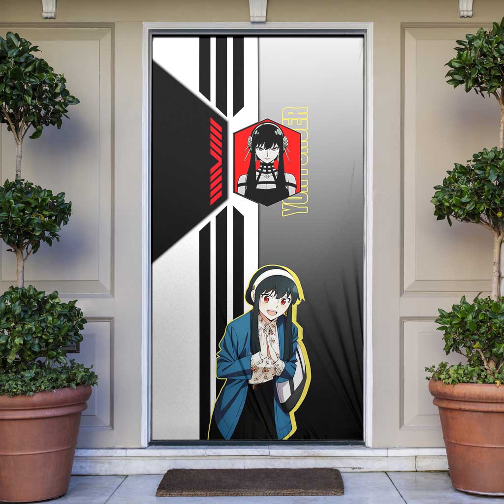 Yor Forger from Spy x Family Door Cover with Cool Posing and Character Design - The Mazicc
