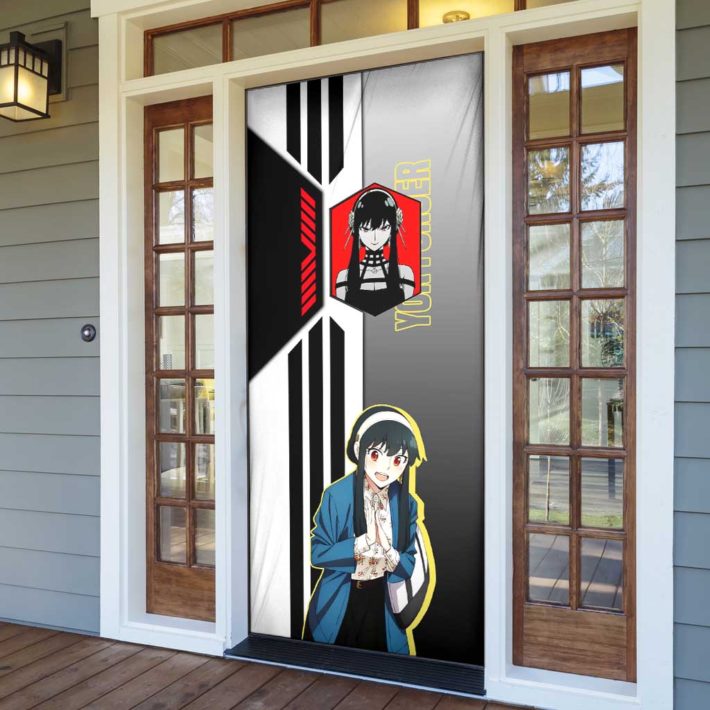 Yor Forger from Spy x Family Door Cover with Cool Posing and Character Design - The Mazicc