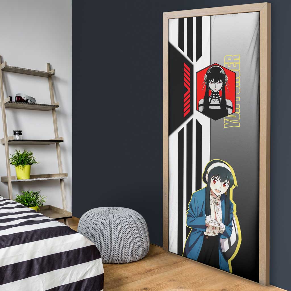 Yor Forger from Spy x Family Door Cover with Cool Posing and Character Design - The Mazicc