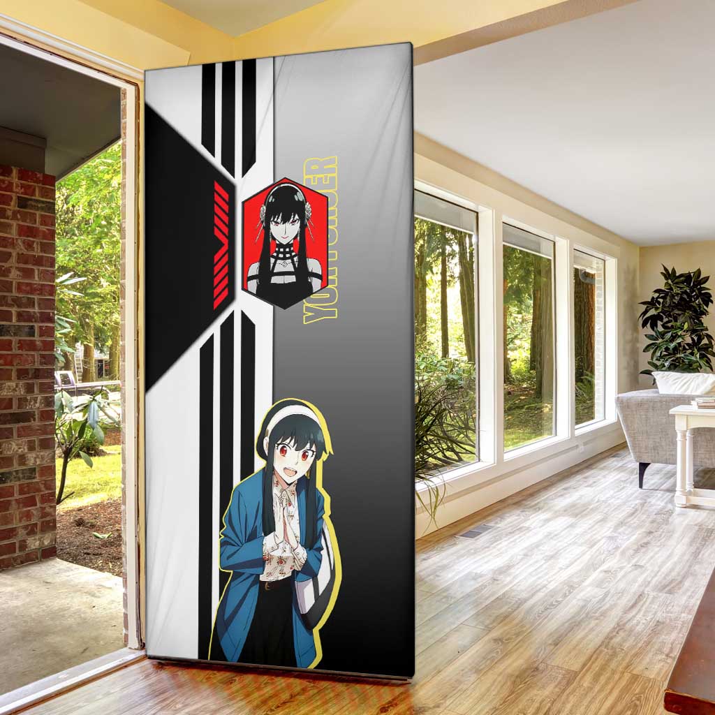 Yor Forger from Spy x Family Door Cover with Cool Posing and Character Design - The Mazicc
