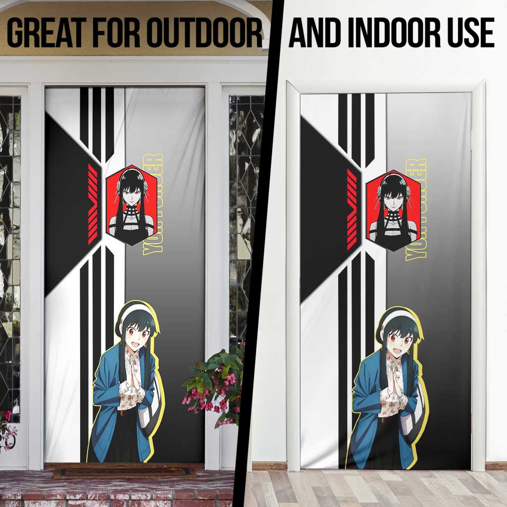 Yor Forger from Spy x Family Door Cover with Cool Posing and Character Design - The Mazicc