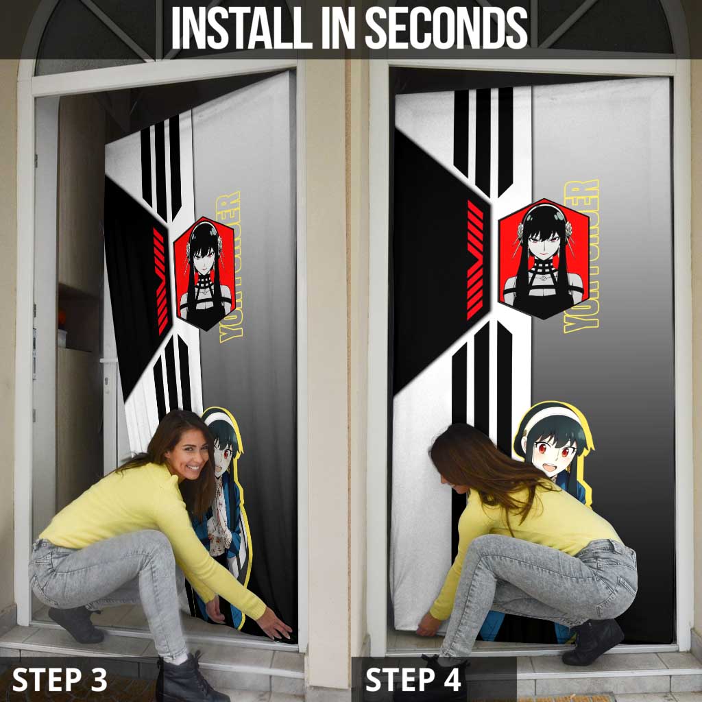 Yor Forger from Spy x Family Door Cover with Cool Posing and Character Design - The Mazicc