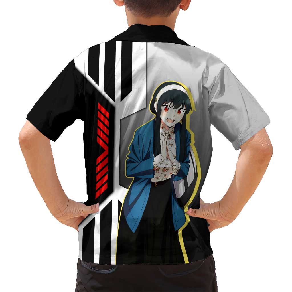 Yor Forger from Spy x Family Family Matching Off Shoulder Maxi Dress and Hawaiian Shirt with Cool Posing and Character Design - The Mazicc