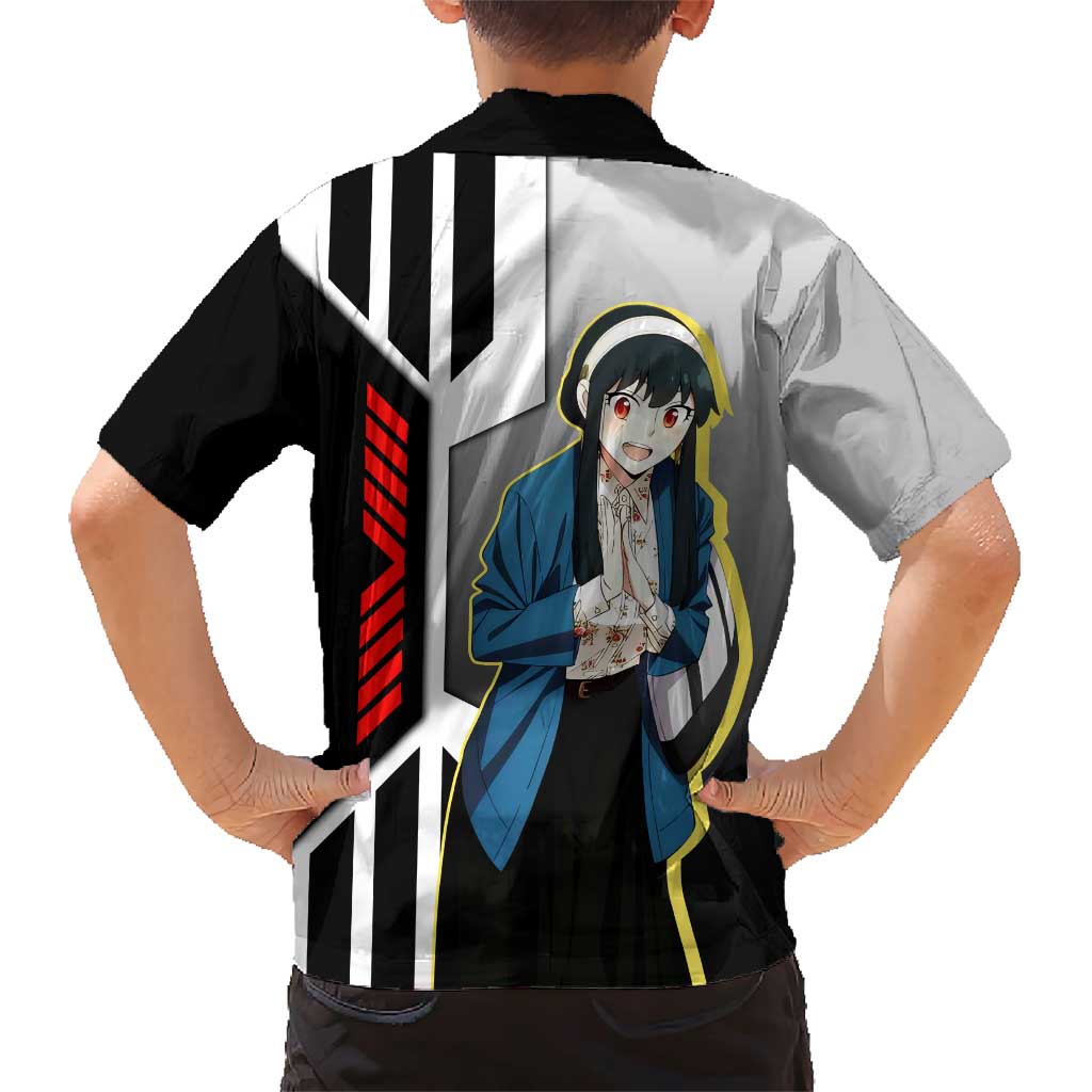 Yor Forger from Spy x Family Family Matching Short Sleeve Bodycon Dress and Hawaiian Shirt with Cool Posing and Character Design - The Mazicc