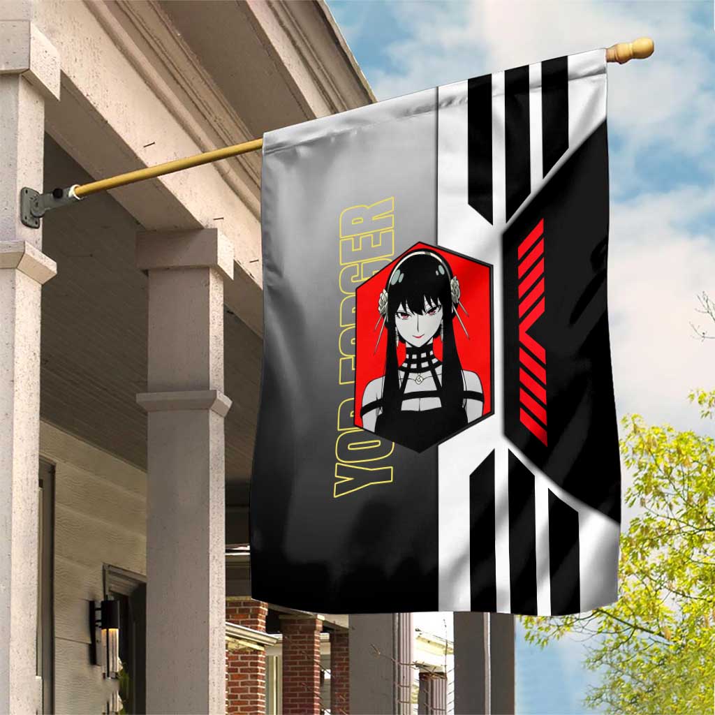 Yor Forger from Spy x Family Garden Flag with Cool Posing and Character Design - The Mazicc