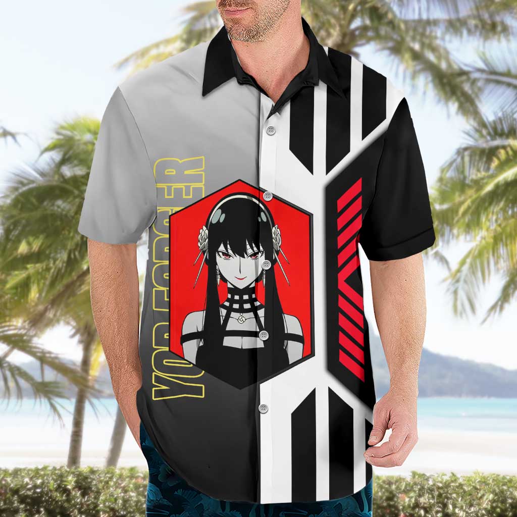 Yor Forger from Spy x Family Hawaiian Shirt with Cool Posing and Character Design - The Mazicc