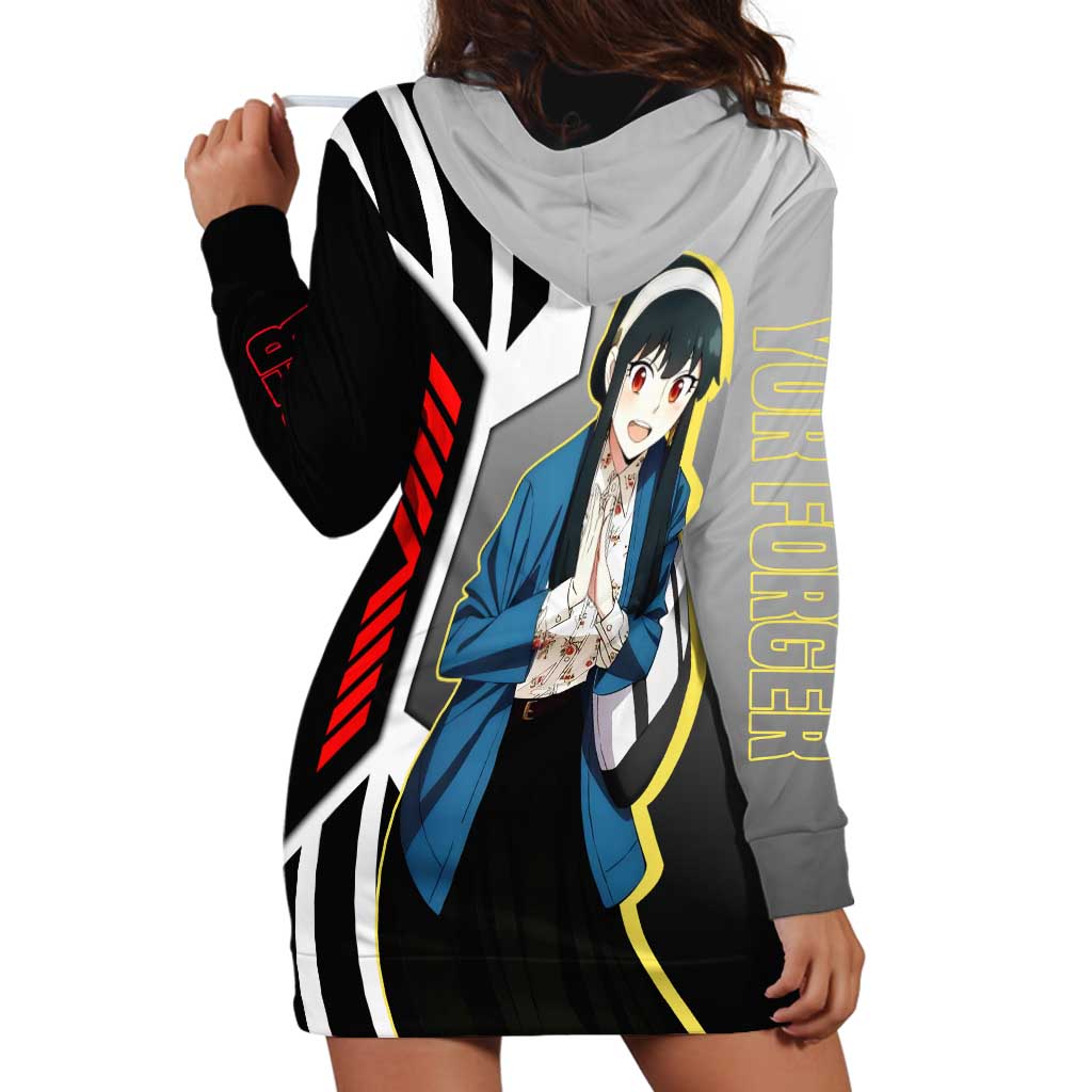Yor Forger from Spy x Family Hoodie Dress with Cool Posing and Character Design - The Mazicc