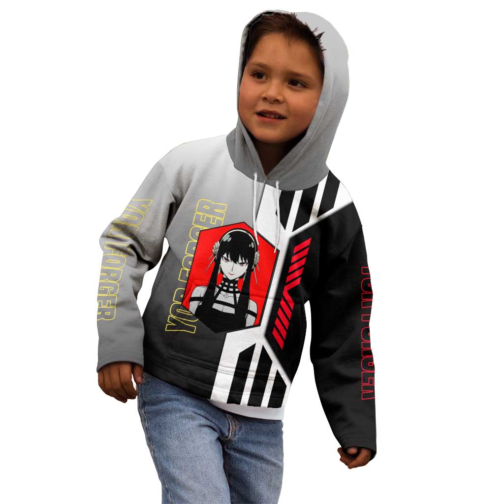 Yor Forger from Spy x Family Kid Hoodie with Cool Posing and Character Design - The Mazicc