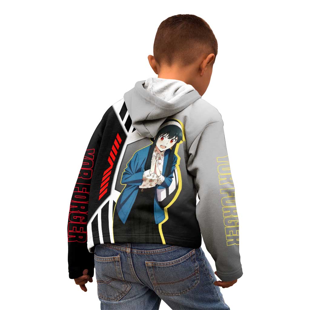 Yor Forger from Spy x Family Kid Hoodie with Cool Posing and Character Design - The Mazicc