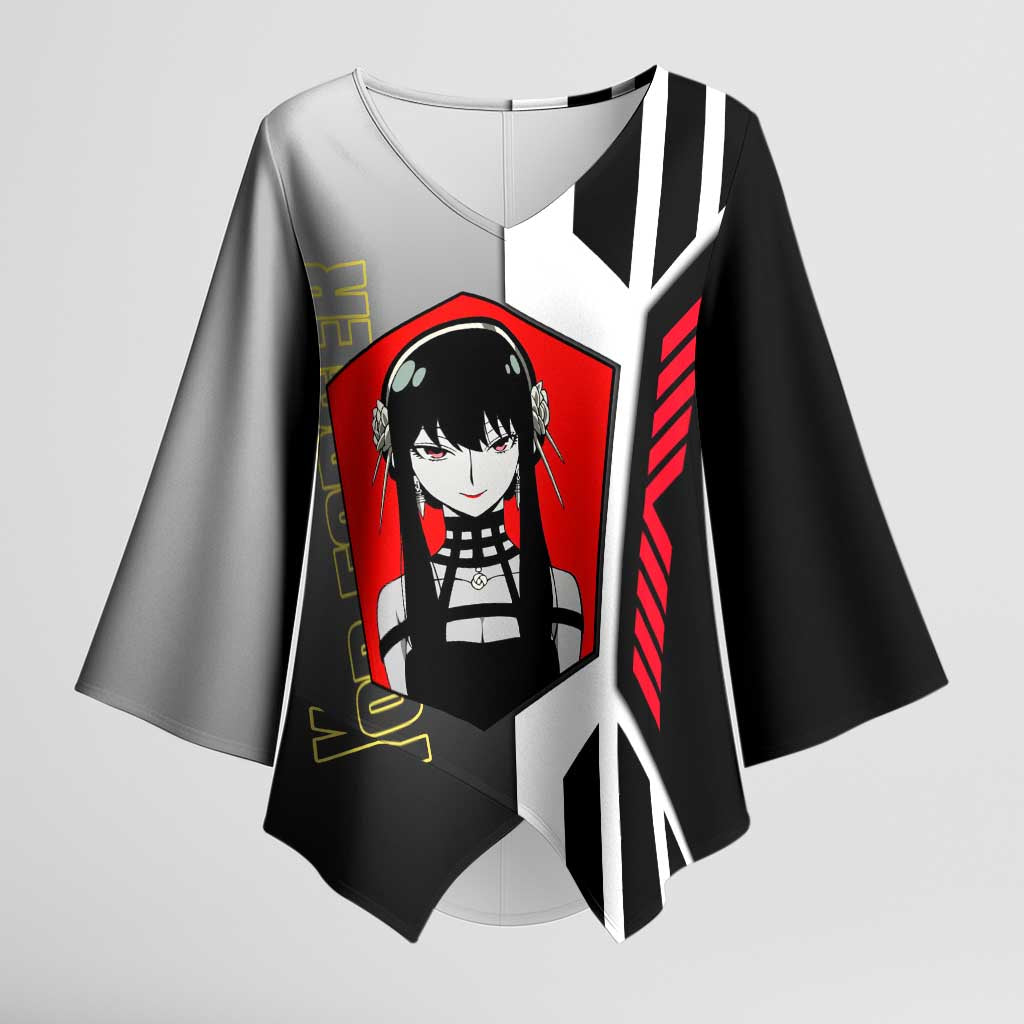 Yor Forger from Spy x Family Kimono Sleeve Blouse with Cool Posing and Character Design - The Mazicc