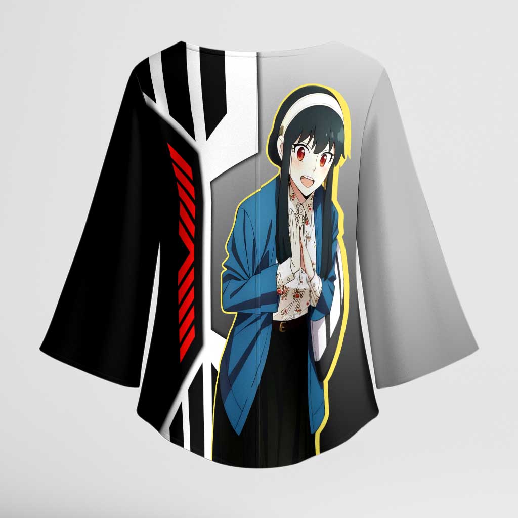 Yor Forger from Spy x Family Kimono Sleeve Blouse with Cool Posing and Character Design - The Mazicc