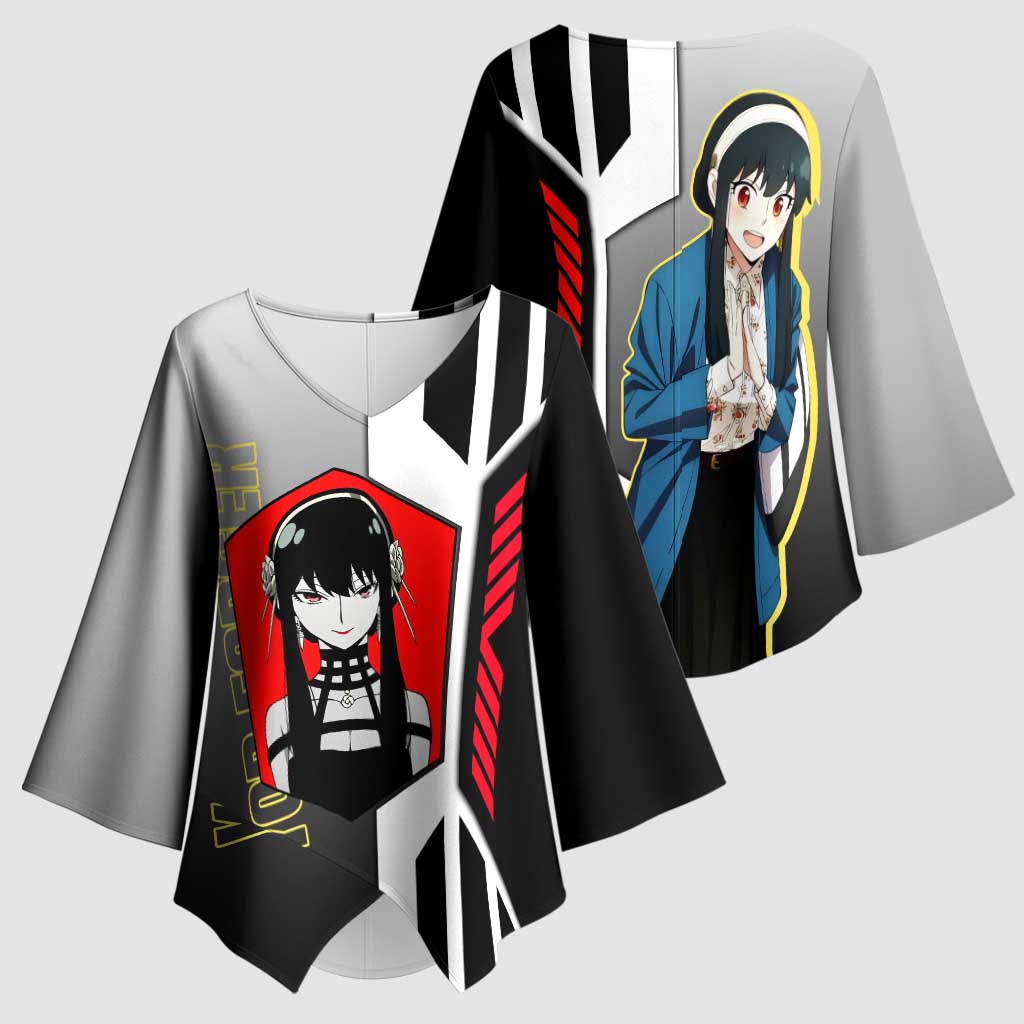 Yor Forger from Spy x Family Kimono Sleeve Blouse with Cool Posing and Character Design - The Mazicc