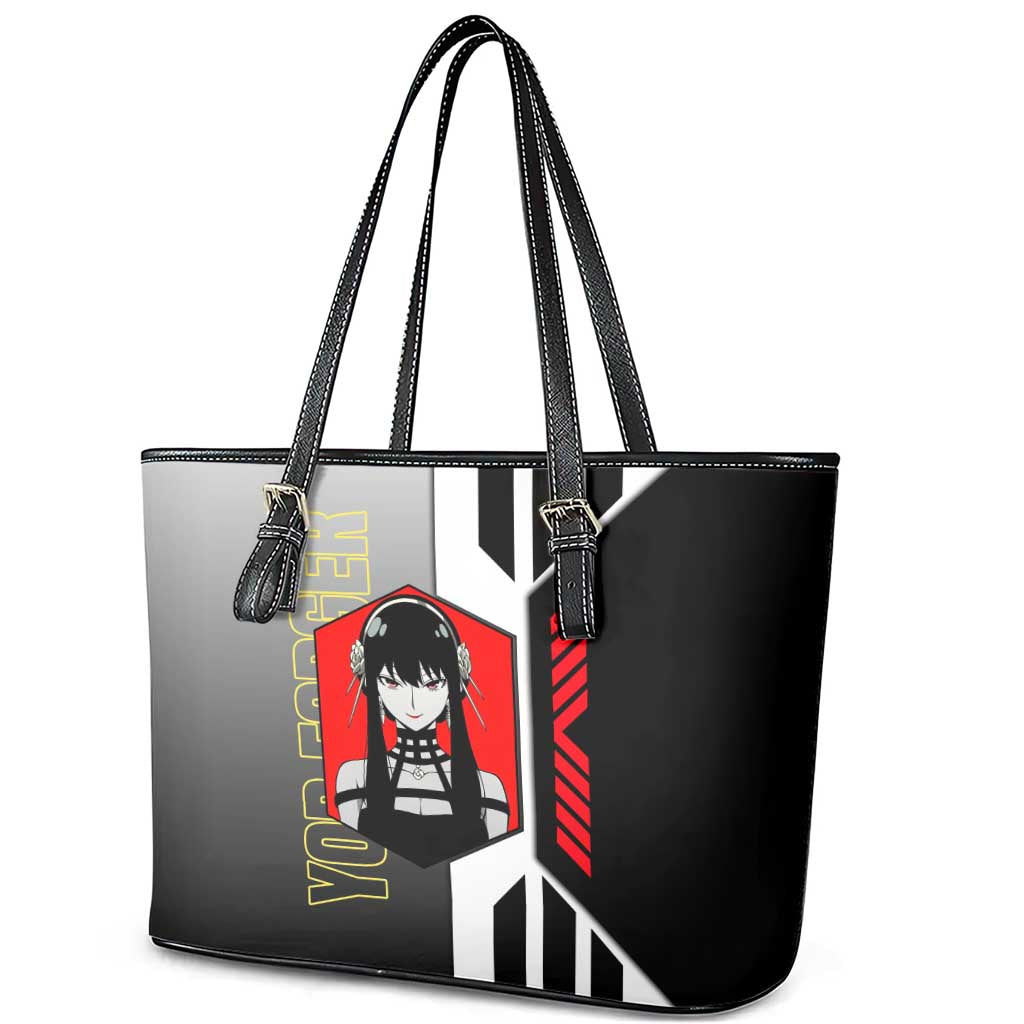 Yor Forger from Spy x Family Leather Tote Bag with Cool Posing and Character Design - The Mazicc