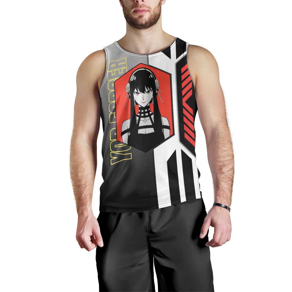 Yor Forger from Spy x Family Men Tank Top with Cool Posing and Character Design - The Mazicc