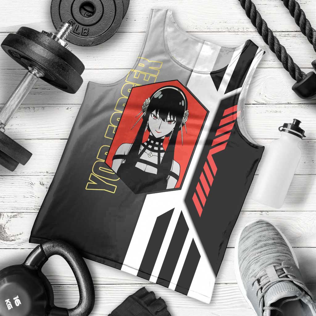 Yor Forger from Spy x Family Men Tank Top with Cool Posing and Character Design - The Mazicc