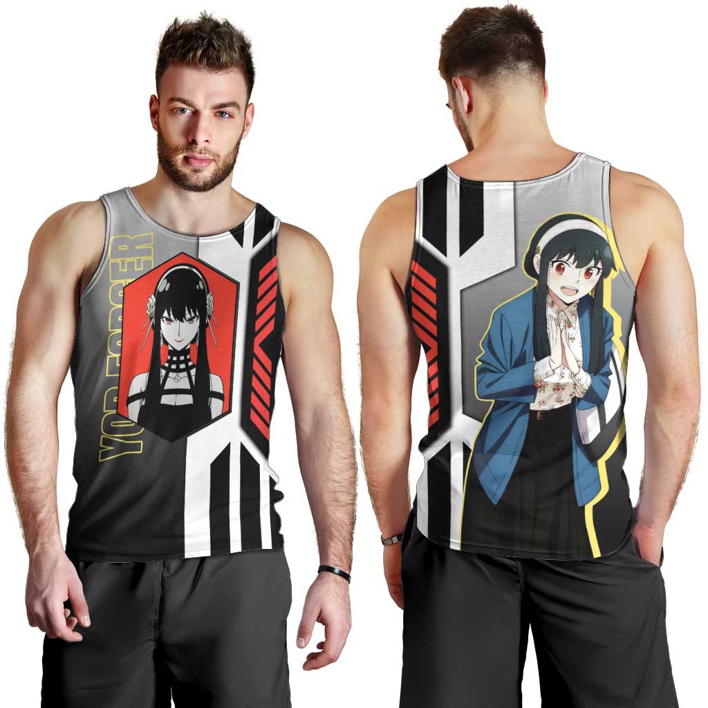 Yor Forger from Spy x Family Men Tank Top with Cool Posing and Character Design - The Mazicc