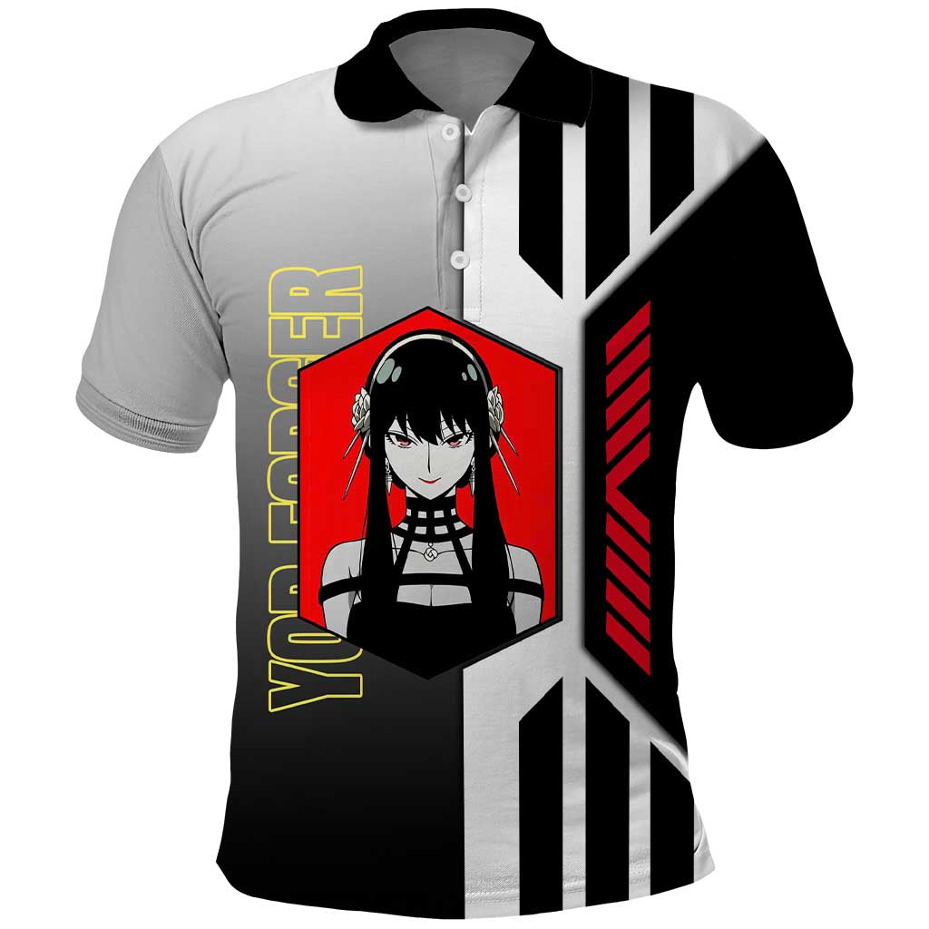 Yor Forger from Spy x Family Polo Shirt with Cool Posing and Character Design - The Mazicc