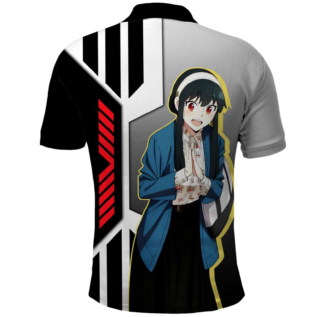 Yor Forger from Spy x Family Polo Shirt with Cool Posing and Character Design - The Mazicc
