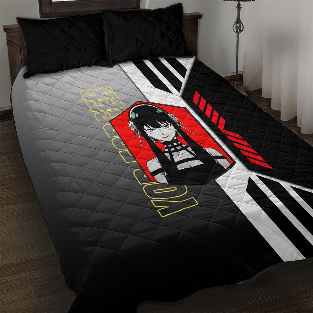 Yor Forger from Spy x Family Quilt Bed Set with Cool Posing and Character Design - The Mazicc
